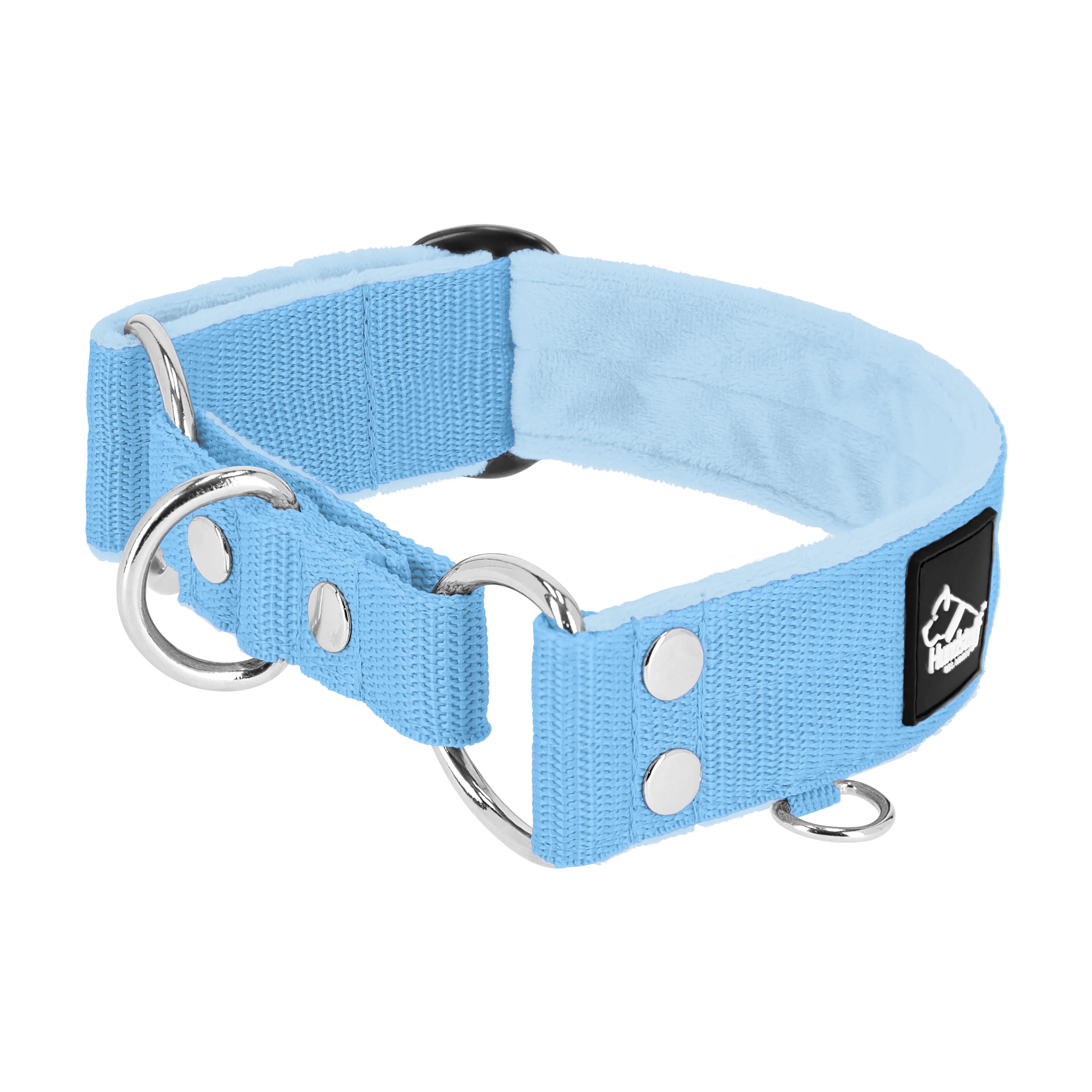 Martingale Baby Blue - Brett fodrat halsband halvstryp