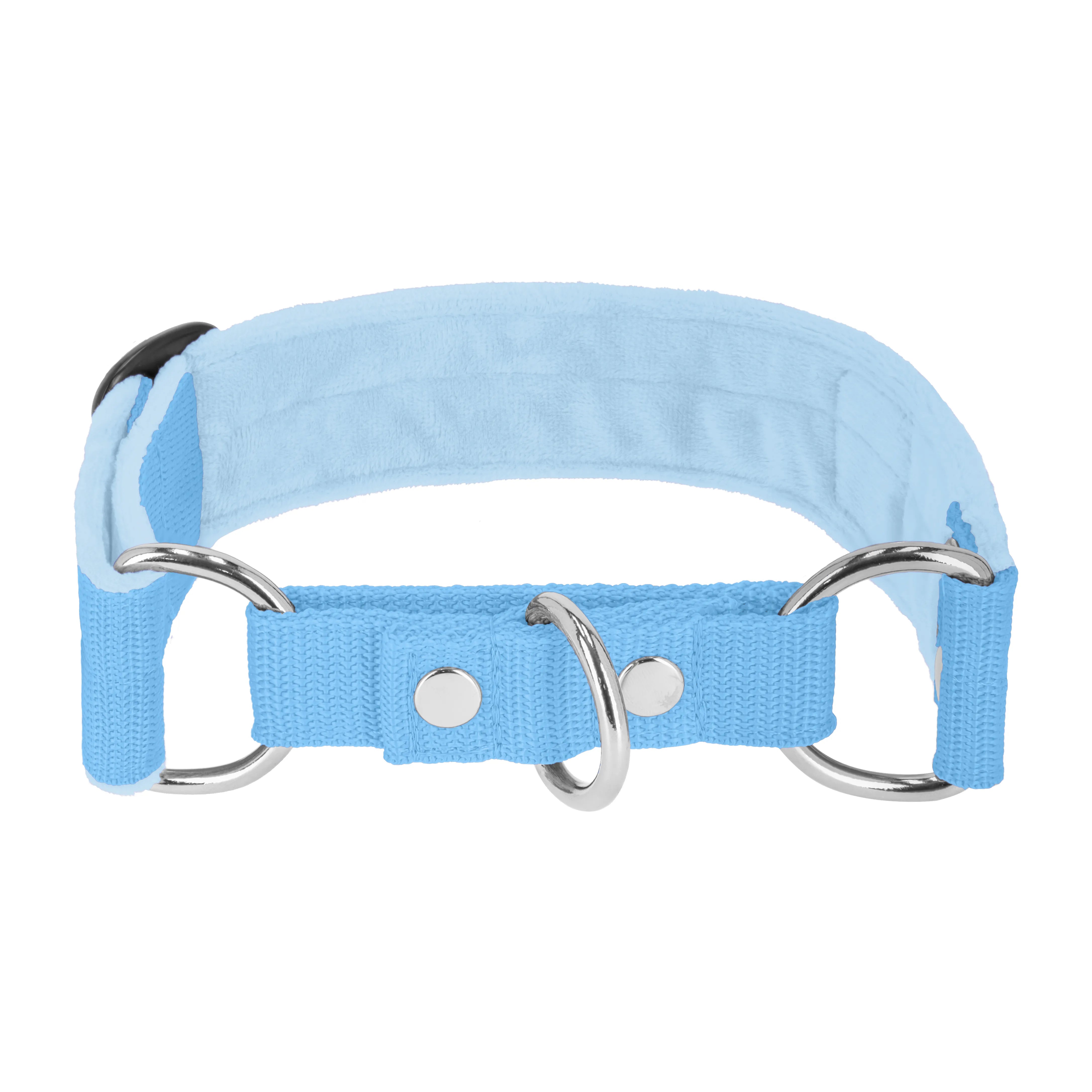 Martingale Baby Blue - Brett fodrat halsband halvstryp