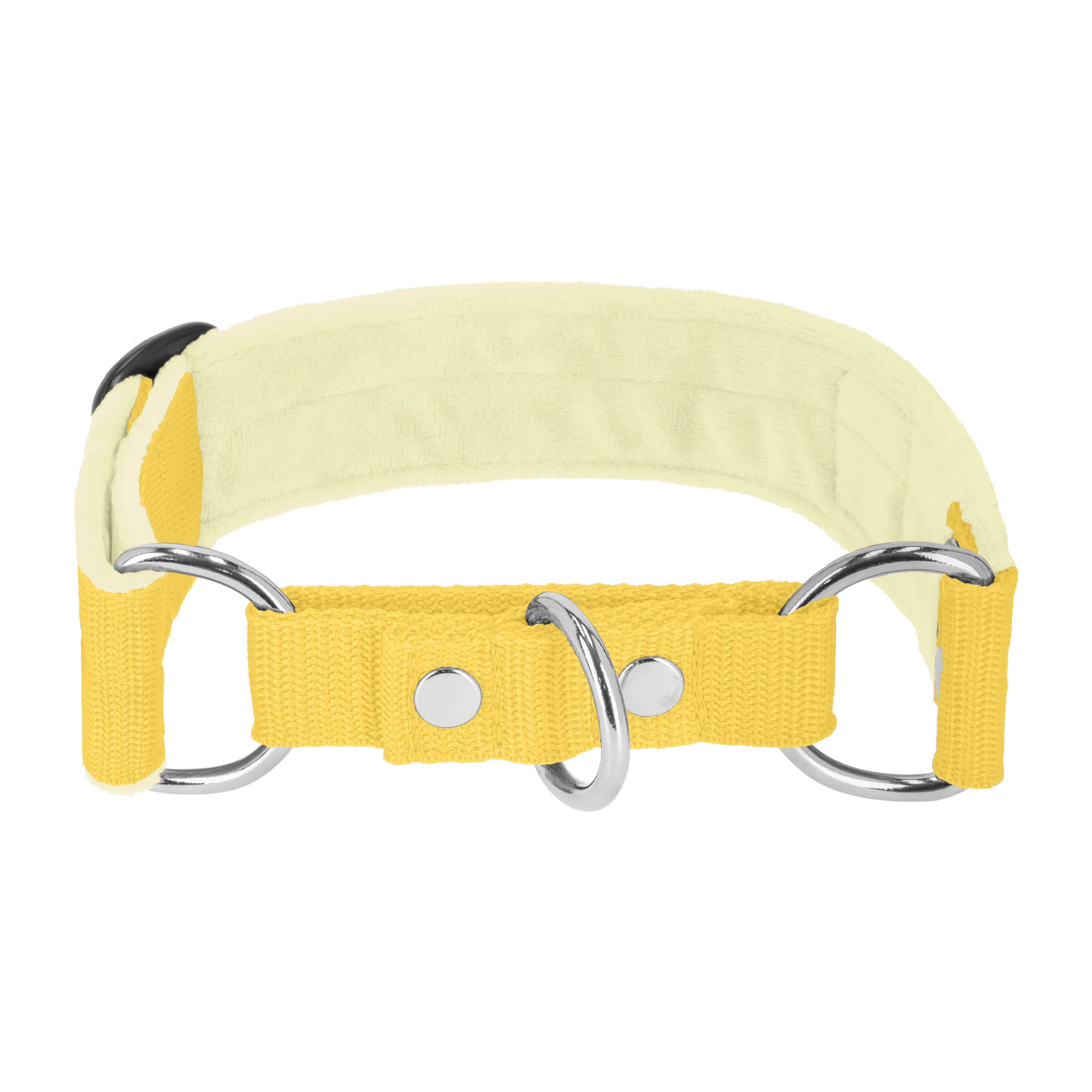 Martingale Baby Yellow - Brett fodrat halsband halvstryp