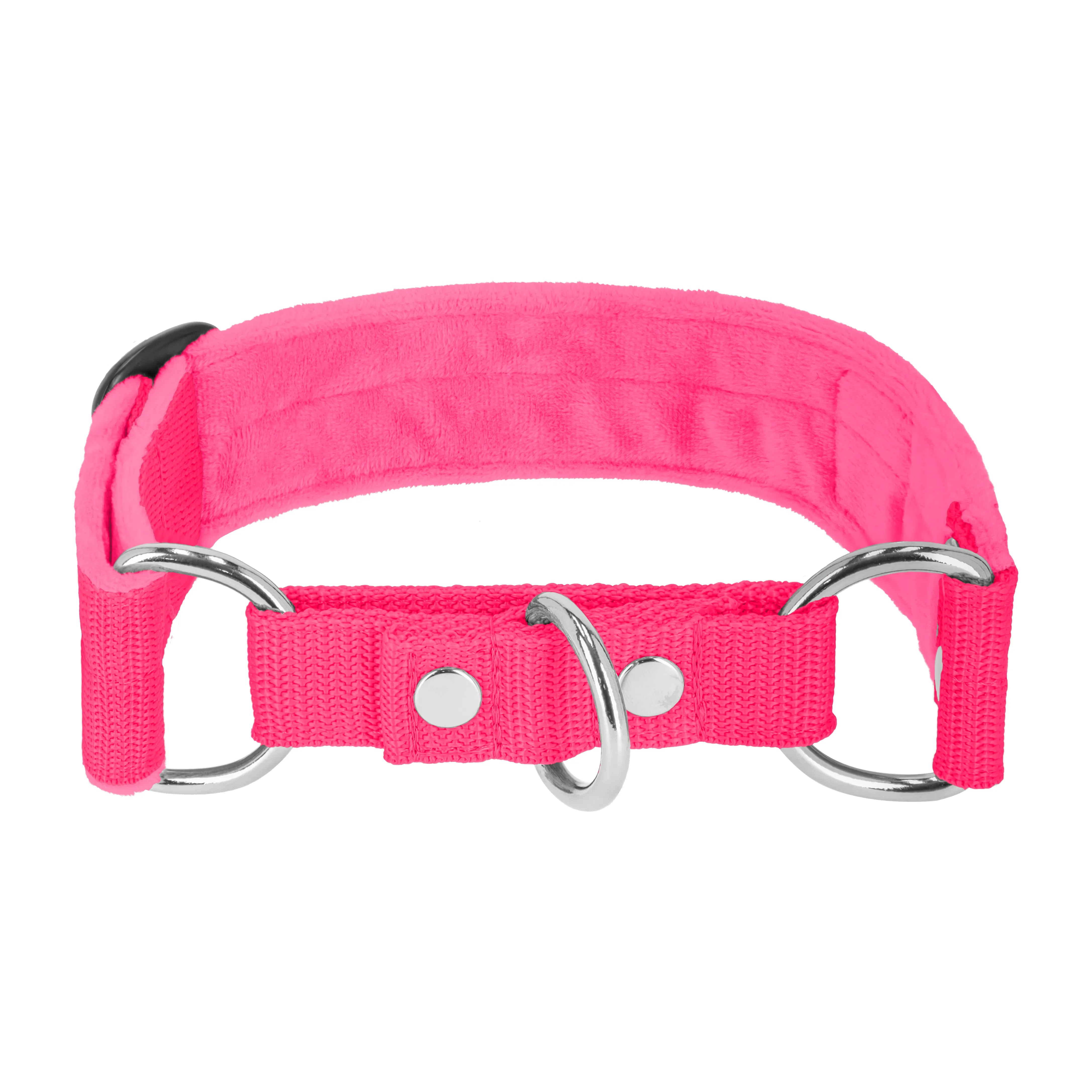 Martingale Rosa - Brett fodrat halsband halvstryp