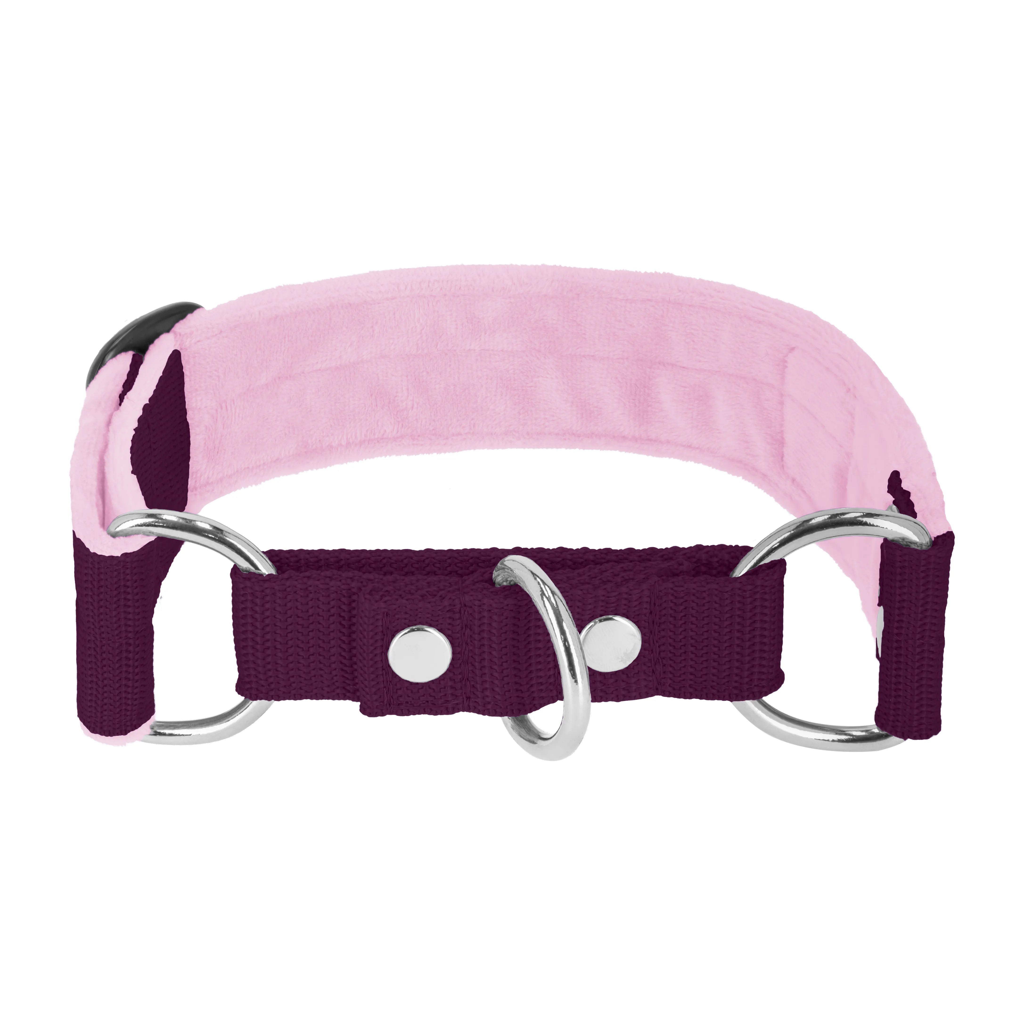 Martingale Plum - Brett fodrat halsband halvstryp