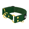 Martingale Golden Forest Green - Brett fodrat halsband halvstryp