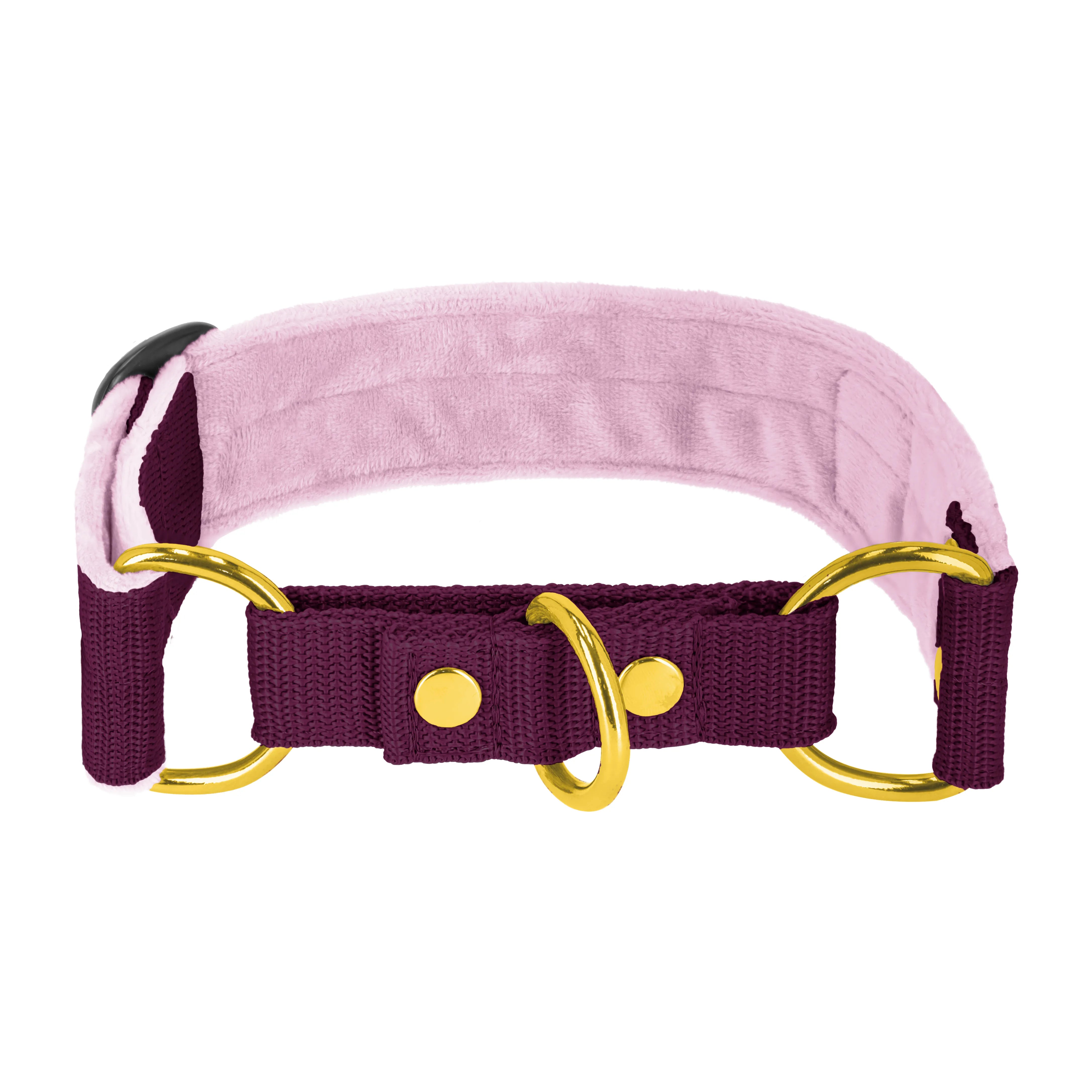 Martingale Golden Plum - Brett fodrat halsband halvstryp