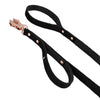 Guard Leash Rose Edition Svart - Väktarkoppel med extra handtag