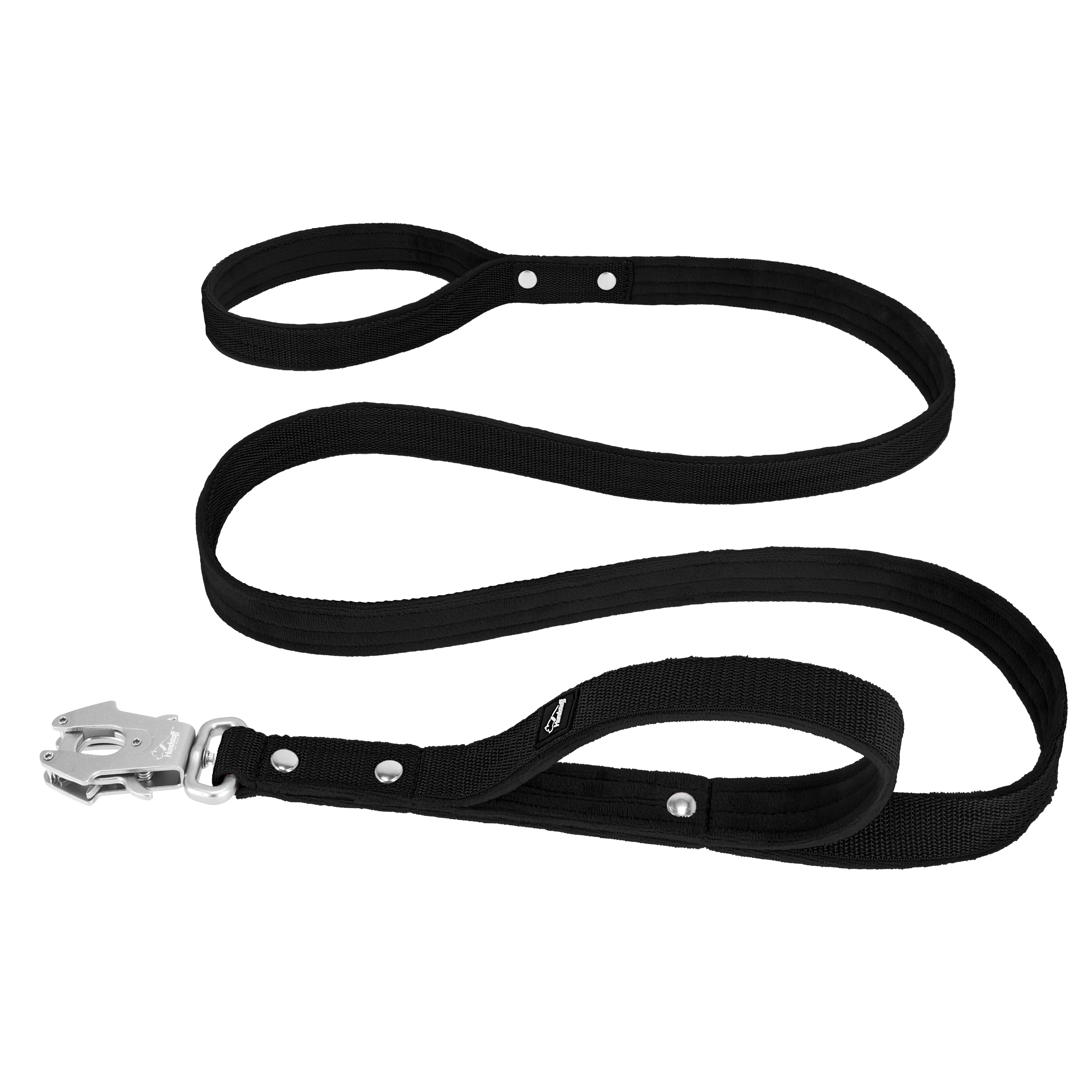 Guard Leash Svart - Väktarkoppel med extra handtag