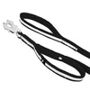 Guard Leash Safe Svart - Väktarkoppel med handtag & reflex