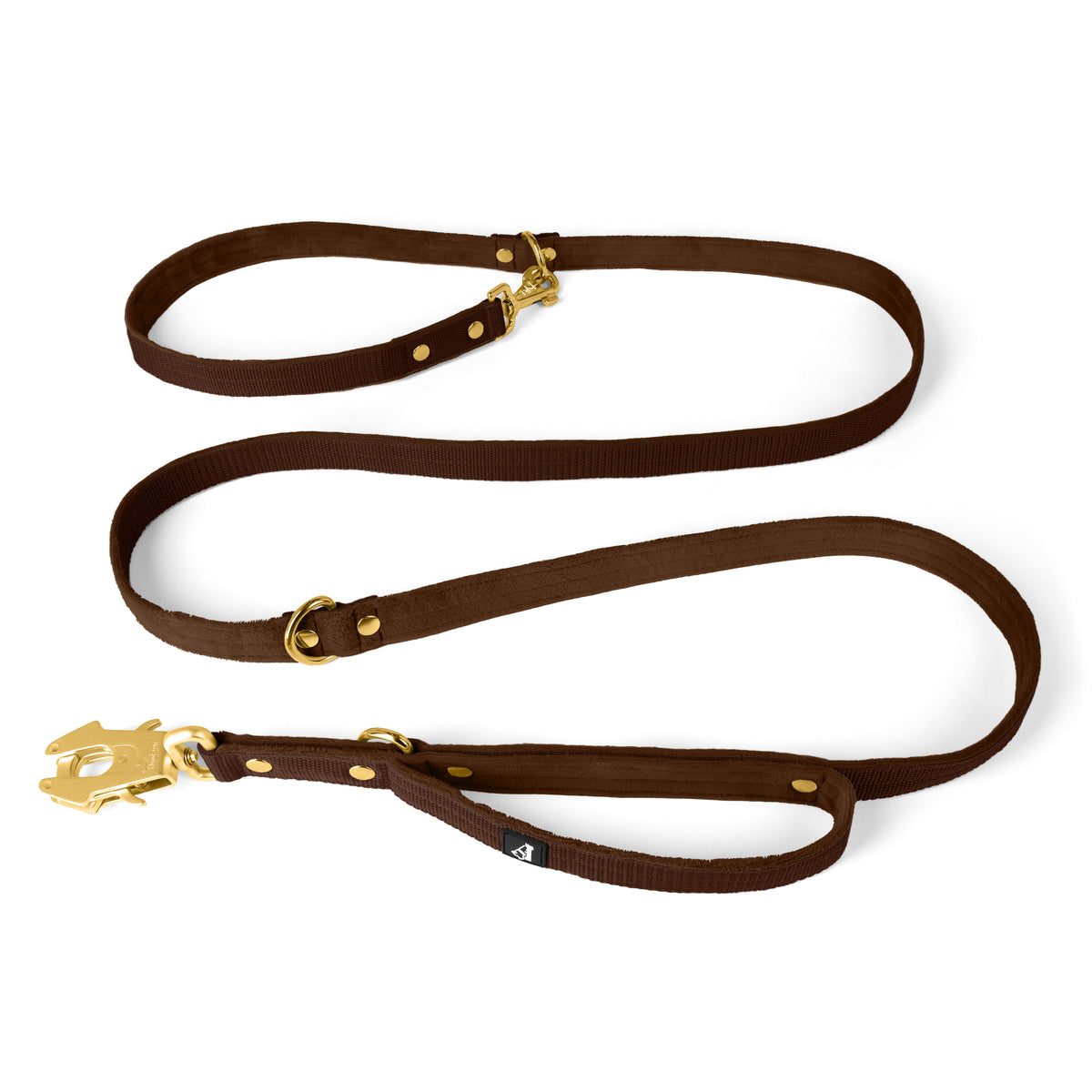 Multi Guard Leash Gold Edition Dark Brown