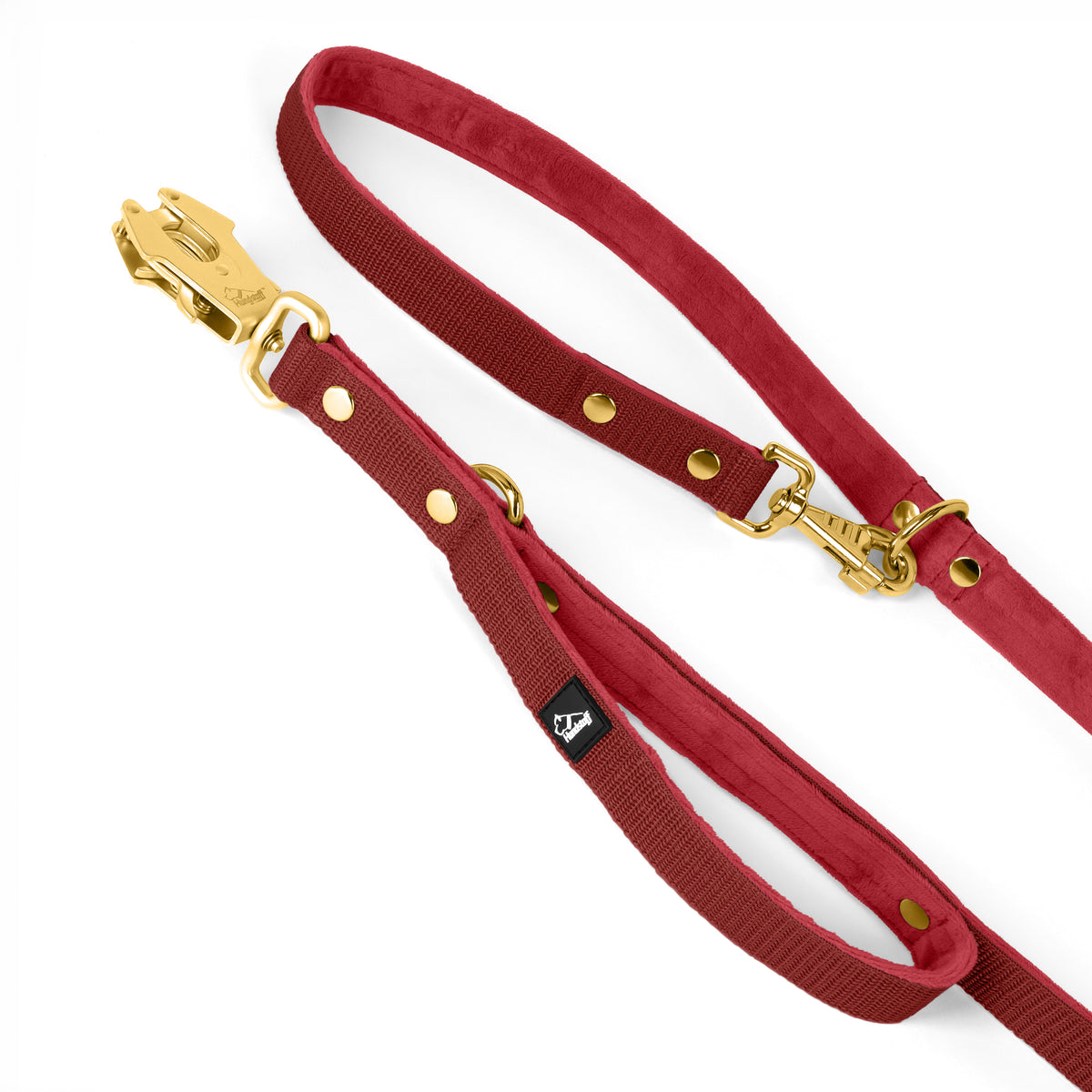 Multi Guard Leash Gold Edition Raspberry Red