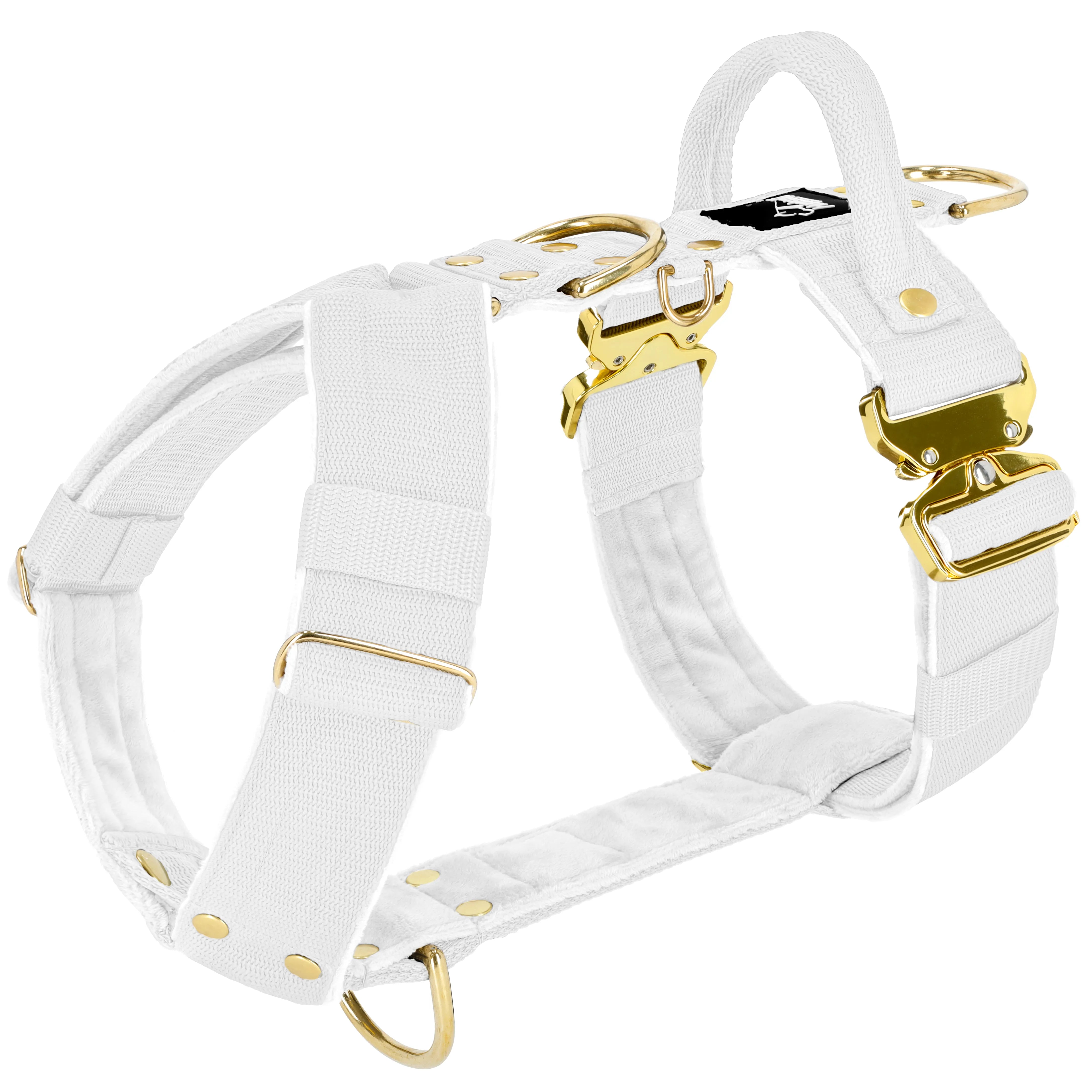 Easy Walk Extreme Gold Buckle Vit - Sele med snabbspänne