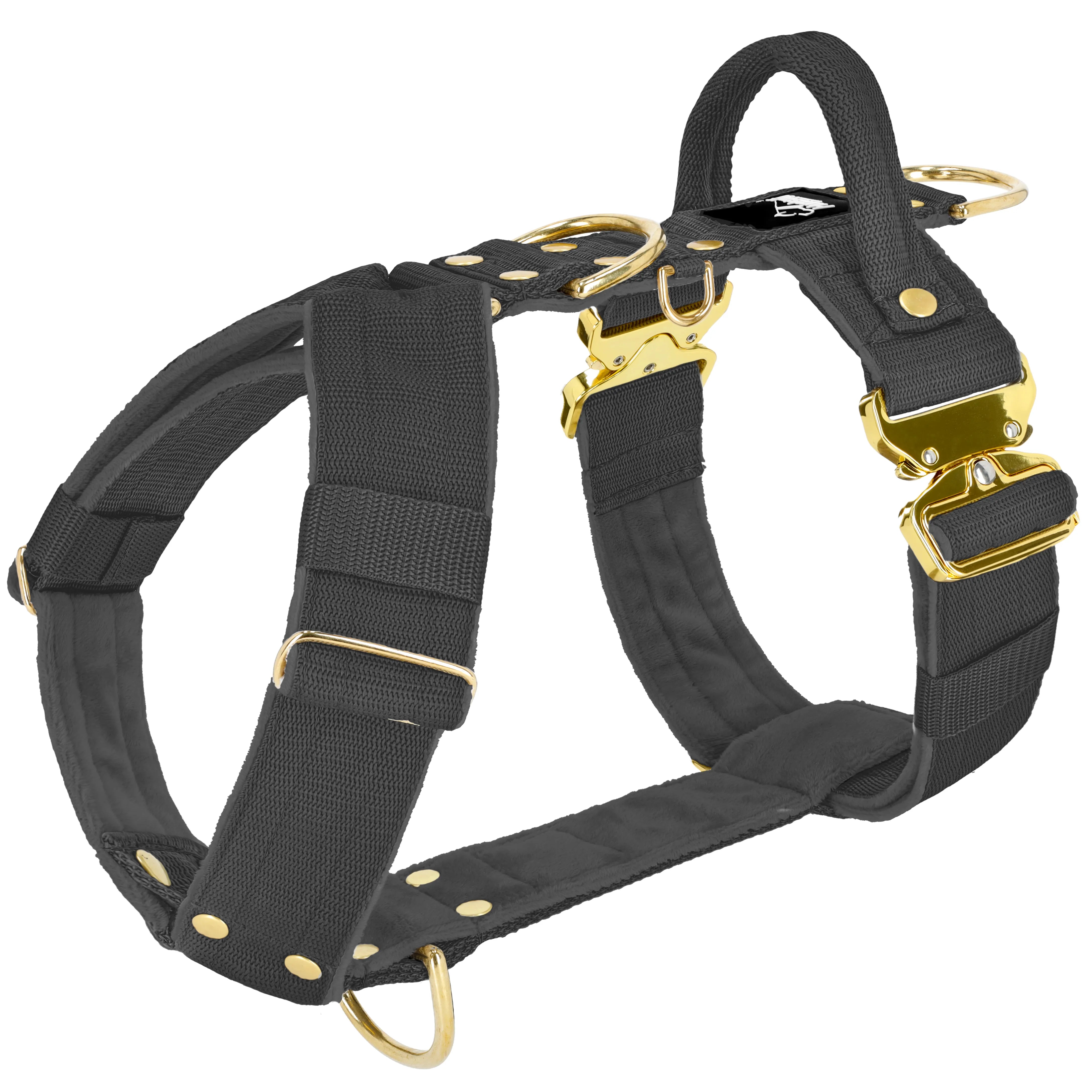 Easy Walk Extreme Gold Buckle Dark Grey - Sele med snabbspänne