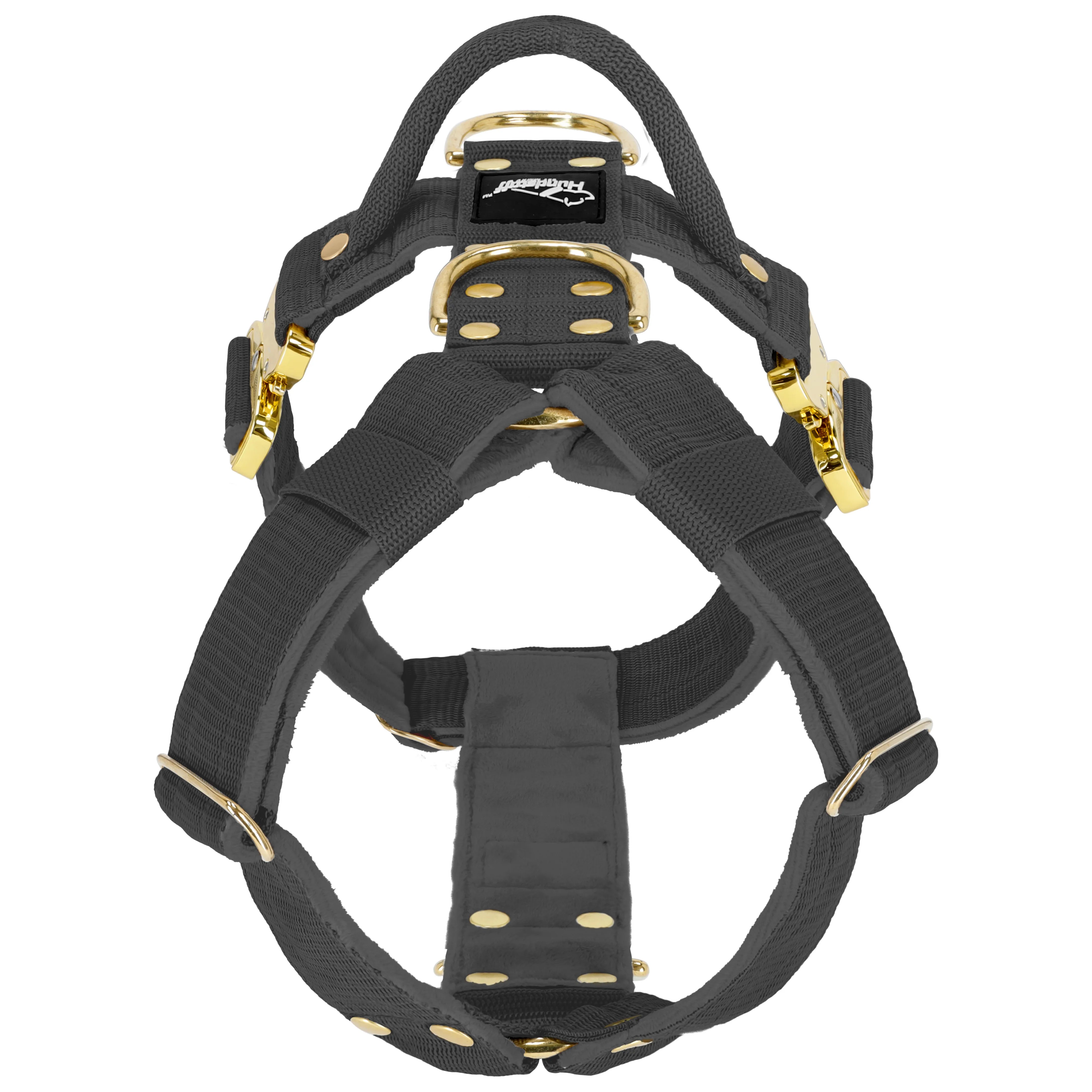 Easy Walk Extreme Gold Buckle Dark Grey - Sele med snabbspänne