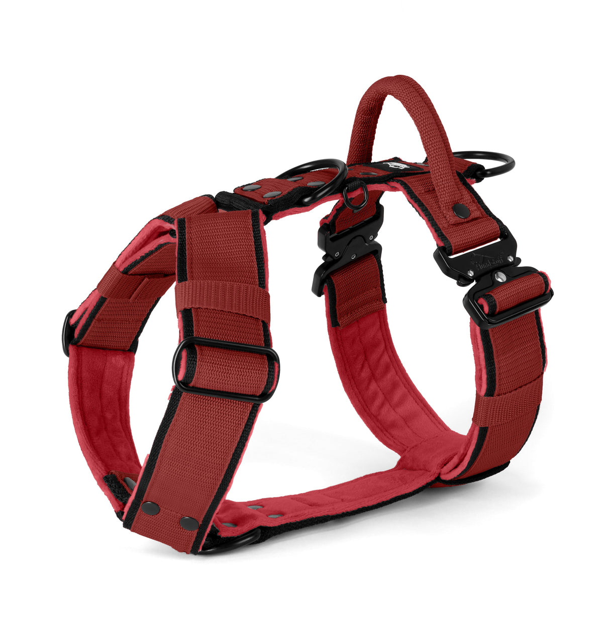 Hundstaff Easy Walk Extreme Black Edition Raspberry Red