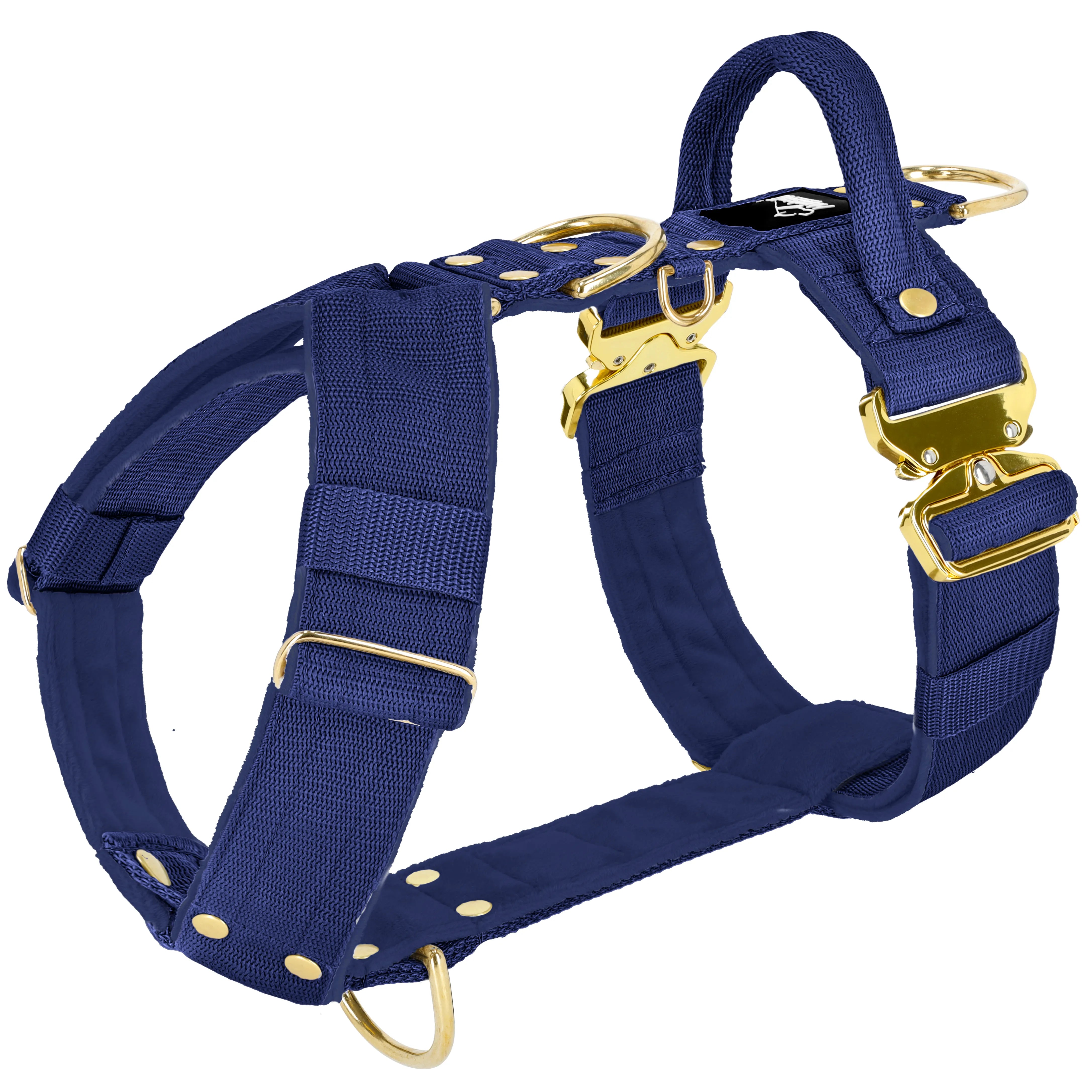 Easy Walk Extreme Gold Buckle Navy Blue - Sele med snabbspänne