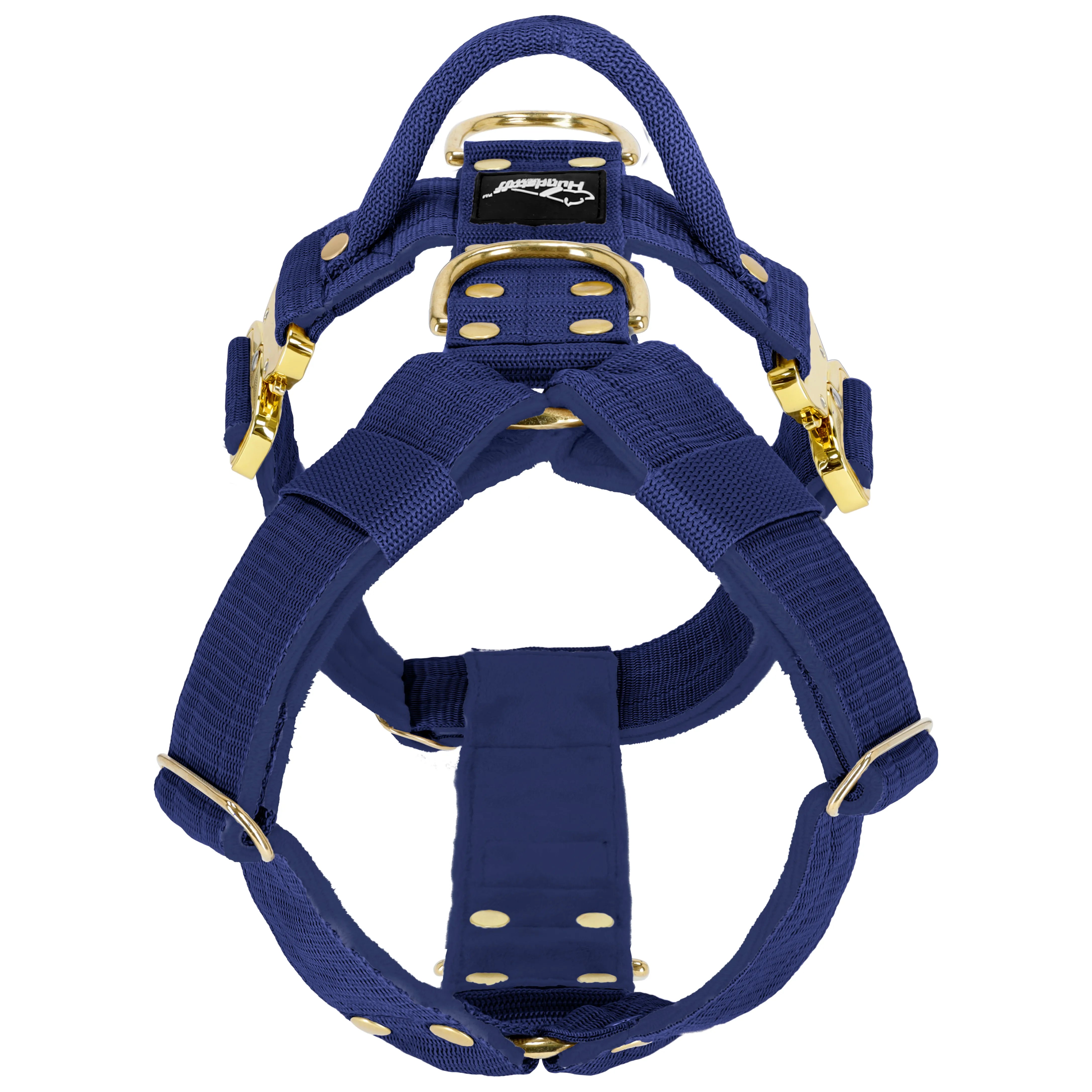 Easy Walk Extreme Gold Buckle Navy Blue - Sele med snabbspänne