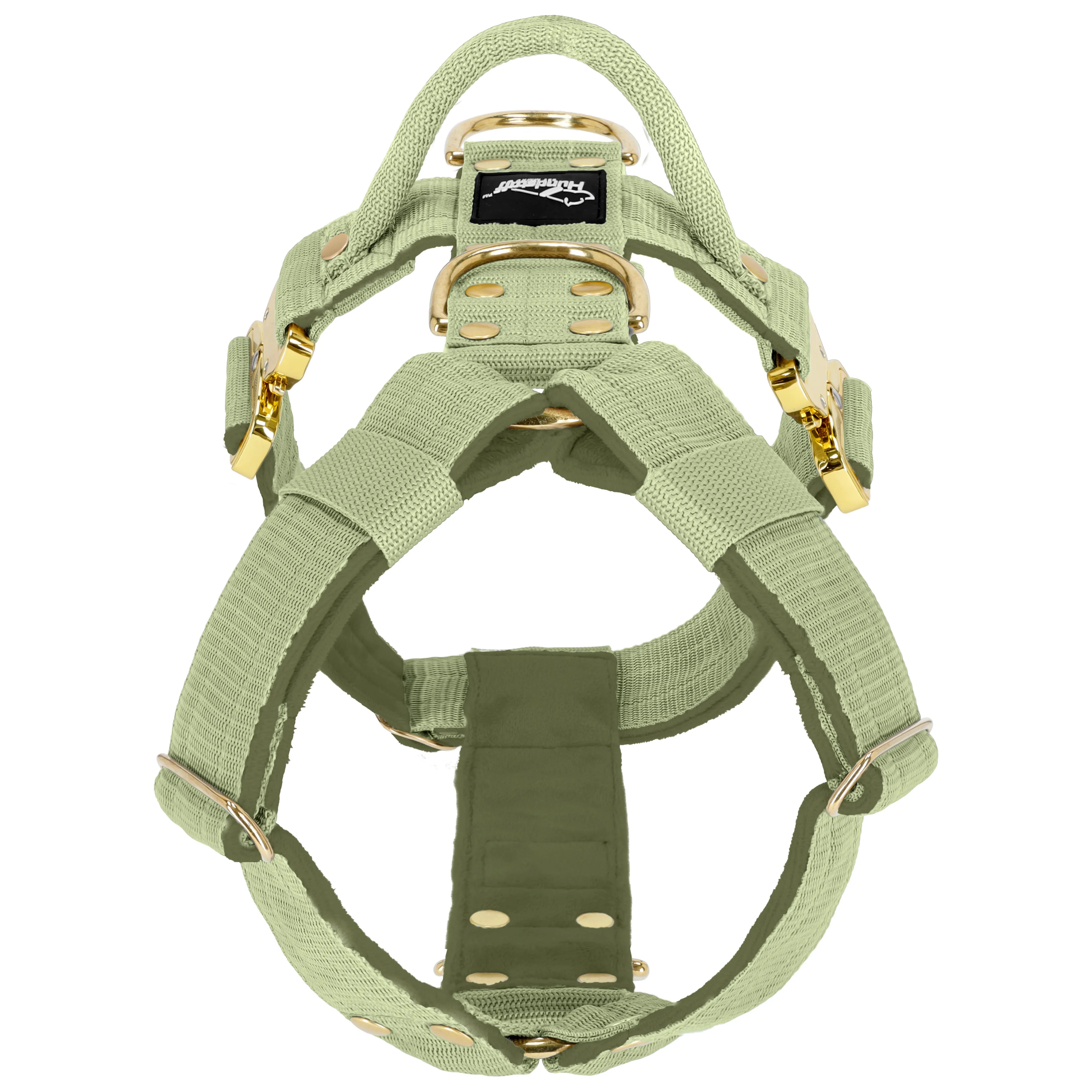 Easy Walk Extreme Gold Buckle Olive Green - Sele med snabbspänne