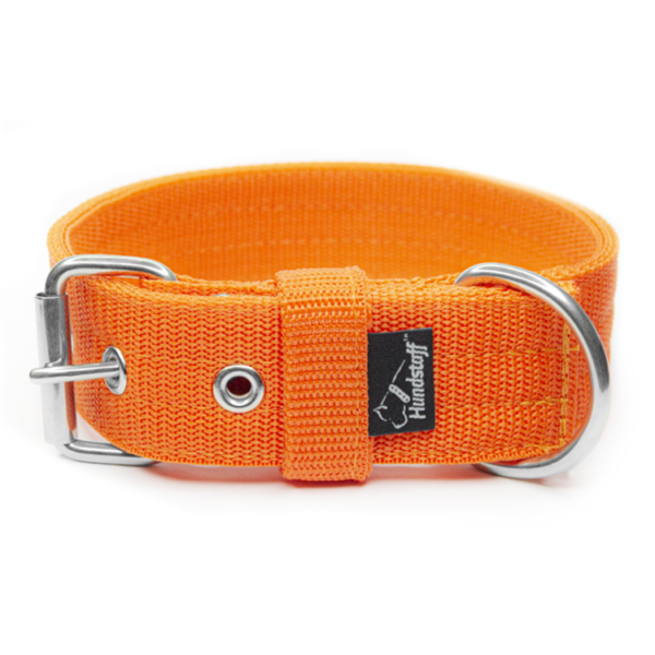 Active Orange – Brett slitstarkt halsband med spänne
