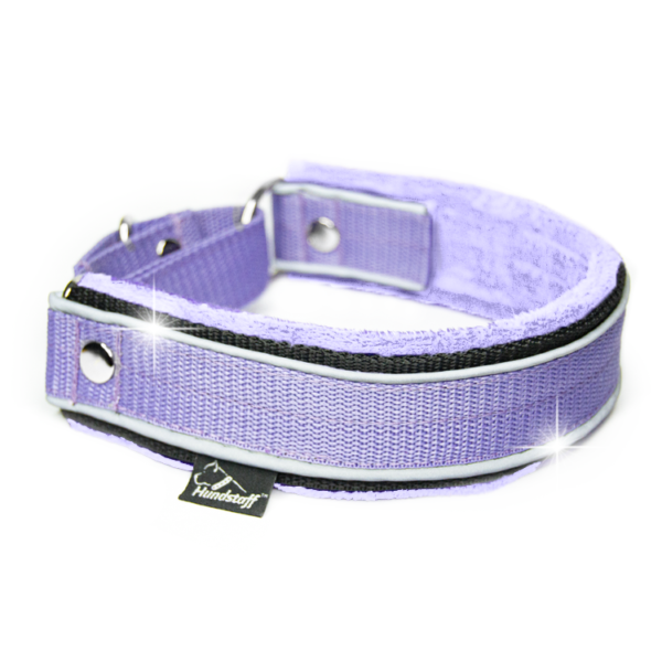 Martingale Safe Baby Purple – Brett fodrat halsband halvstryp med reflex
