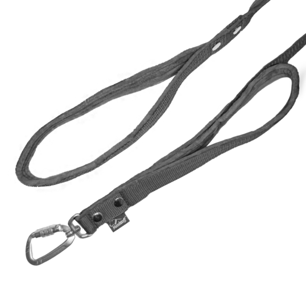 Black Safe Leash Plum – Säkert koppel med reflex i olika längder
