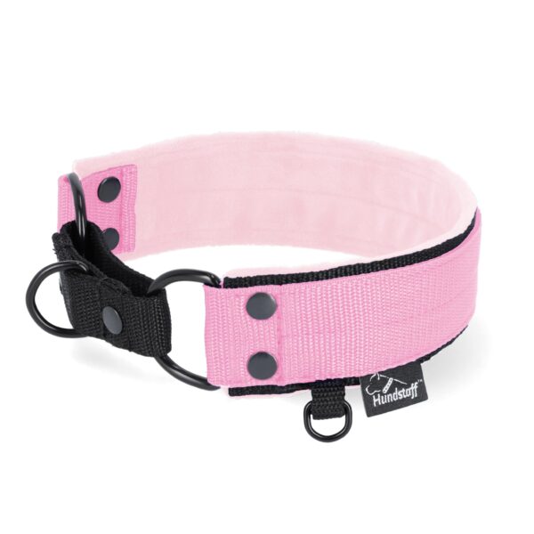 Martingale Black Edition Baby Pink – Brett fodrat halsband halvstryp