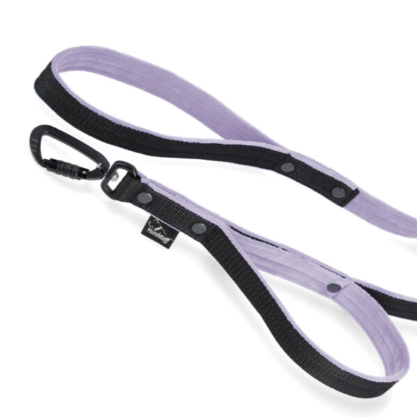Guard Leash Black Edition Baby Purple – Väktarkoppel med extra handtag