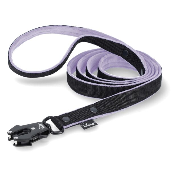 Walk Leash Black Edition Baby Purple – Säkert nylonkoppel i olika längder