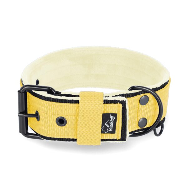 Active Komfort Black Edition Baby Yellow – Brett slitstarkt halsband med spänne