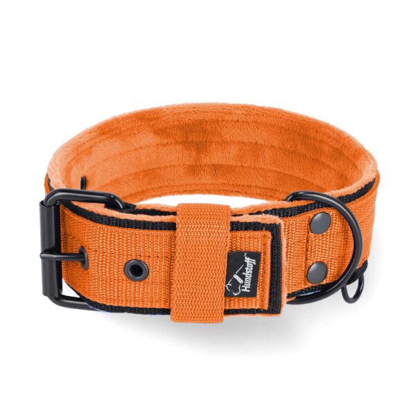 Active Komfort Black Edition Orange – Brett slitstarkt halsband med spänne