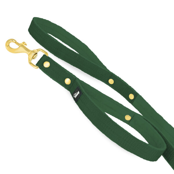 Guard Leash Golden Edition Forest Green – Väktarkoppel med extra handtag