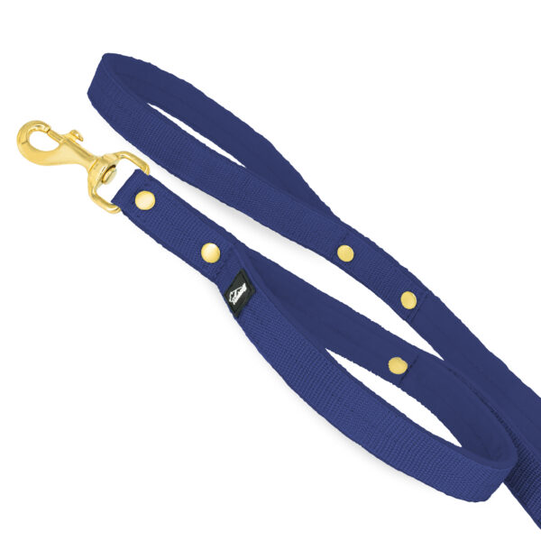 Guard Leash Golden Edition Navy Blue – Väktarkoppel med extra handtag