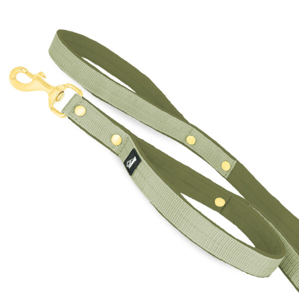 Guard Leash Golden Edition Olive Green – Väktarkoppel med extra handtag