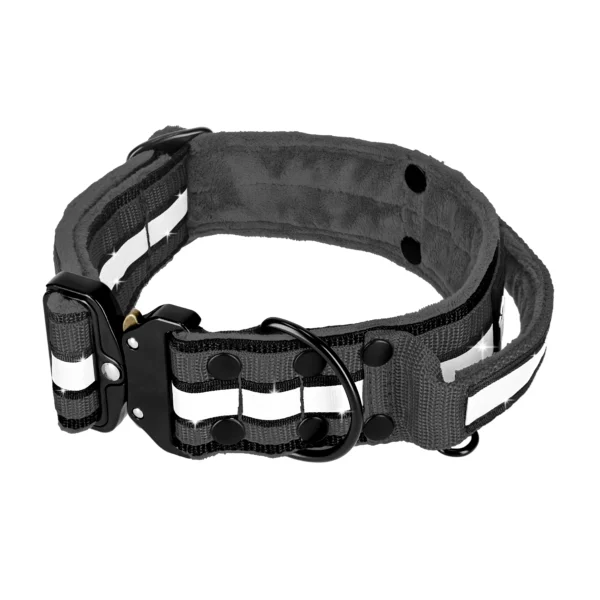 Extreme Buckle Black Safe Dark Grey – Säkert reflexhalsband